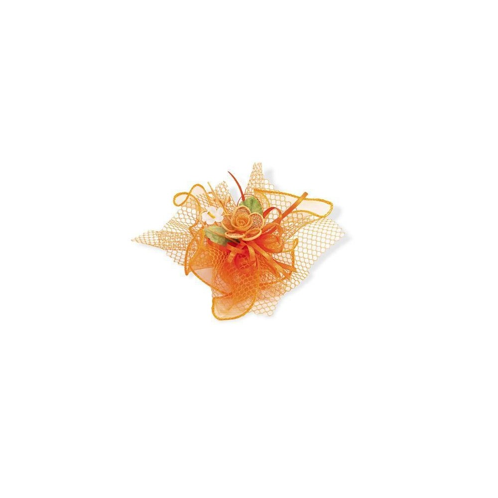 TULLE DOPPIO QUADRO CT ARANCIO 50500